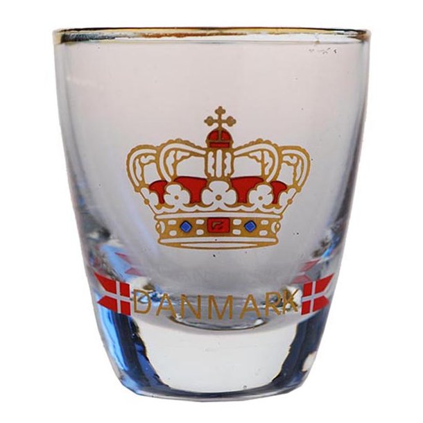 Shotglas Krone Og Flag