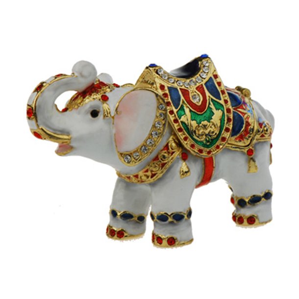 Figur Elefant Hvid Juvel