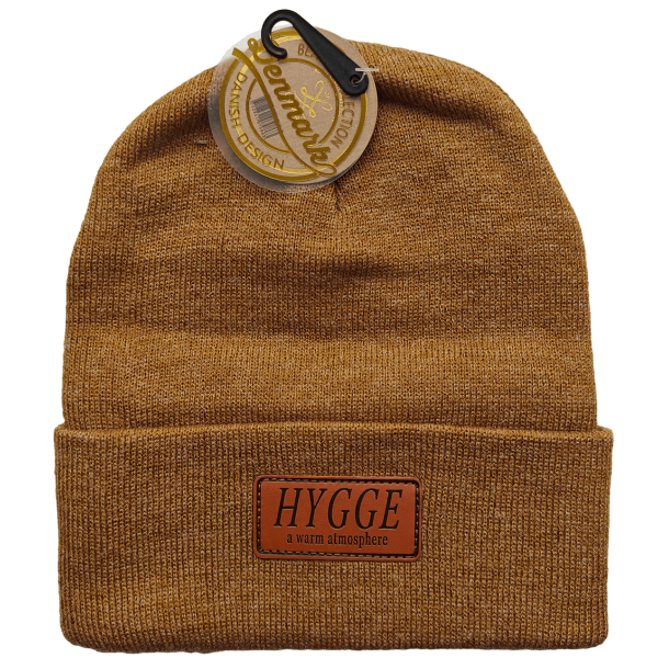 Beanie Hygge Gul Meleret