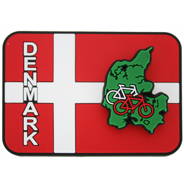 Fjedermagnet Danmark Kort 