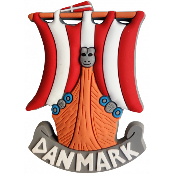 Magnet Vikingskib Gummi