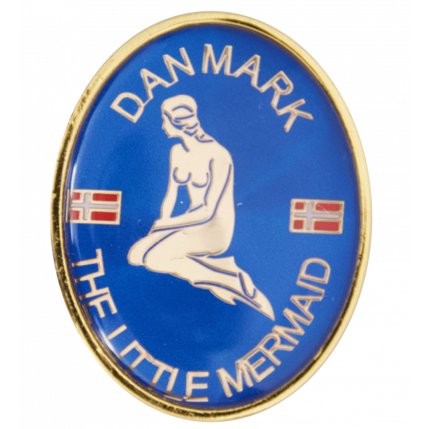 Magnet Havfrue Guld Oval