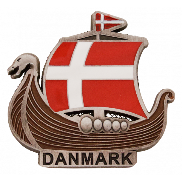 Magnet Vikingskib Med Flag