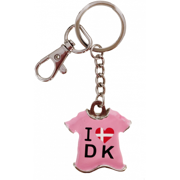 Nglering T-shirt I Love Denmark Pink