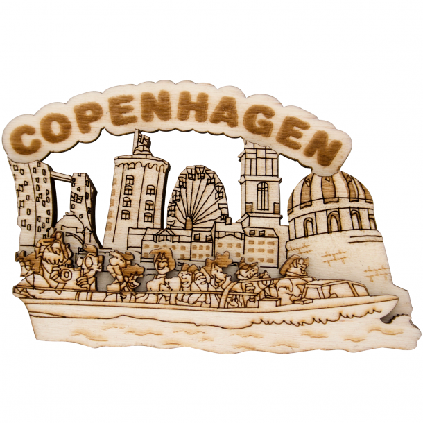 Magnet Copenhagen Skyline Og Kanalrundfart Tr