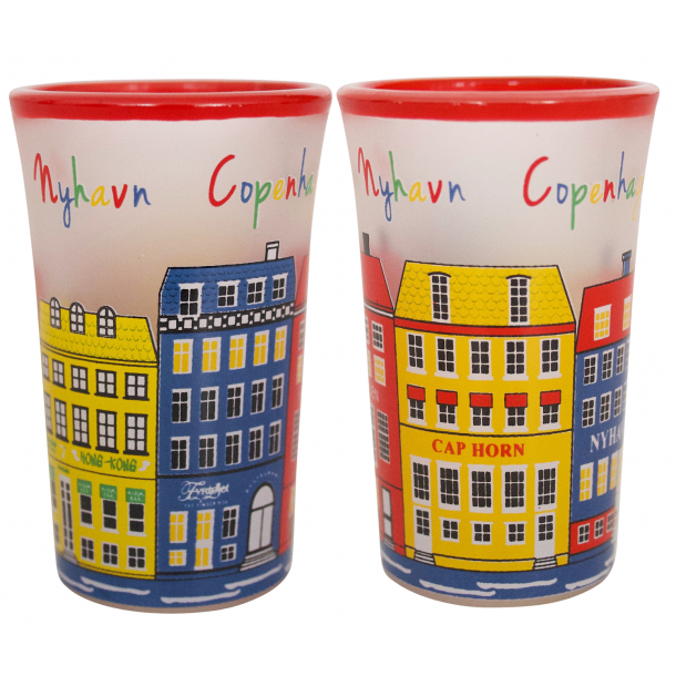 Shotglas Nyhavn Frosted Multi 2 Styks I ske