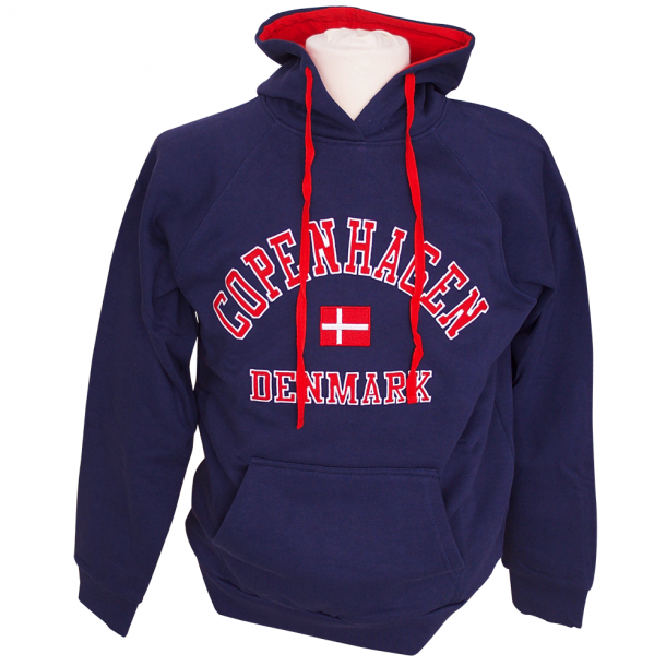 Hoodie Copenhagen Denmark Navy Voksen