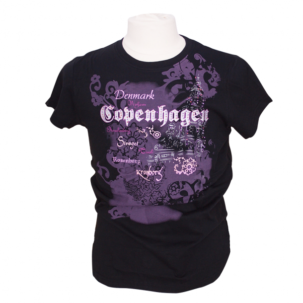 T-shirt CPH Glitz Sort Voksen Small