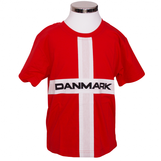 T-shirt Danmark Flag Barn 2 r