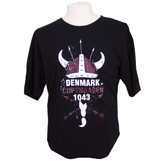 T-shirt Vikingehjelm Sort Small