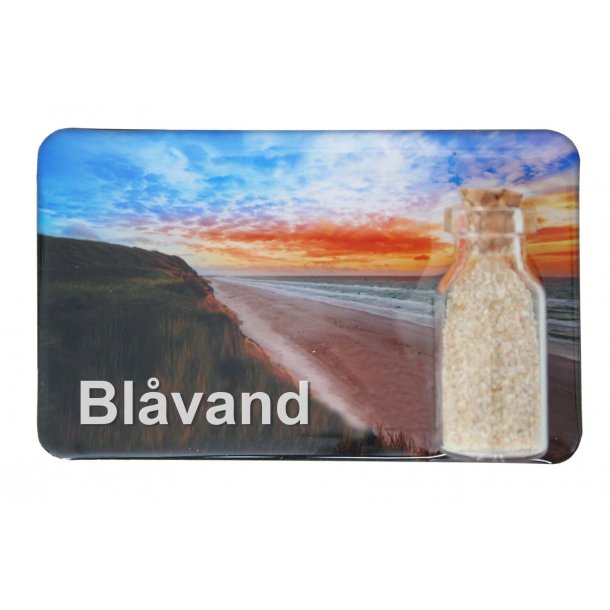 Magnet Med Flaske Strand Vesterhavet Blvand