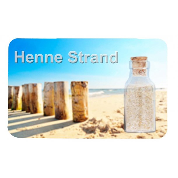 Magnet Med Flaske Sjler Vesterhavet Henne Strand