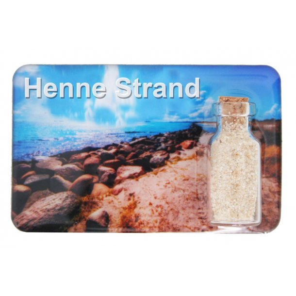 Magnet Med Flaske Sten Vesterhavet Henne Strand