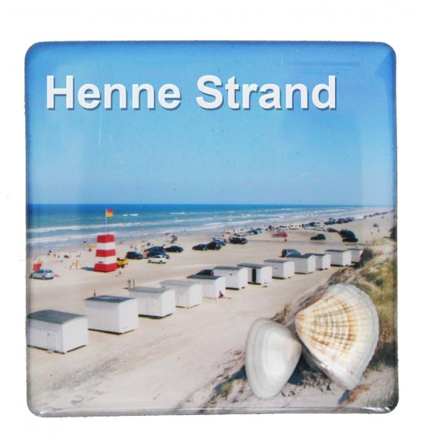 Magnet Med Musling Huse Vesterhavet Henne Strand