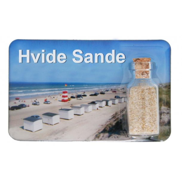 Magnet Med Flaske Huse Vesterhavet Hvide Sande