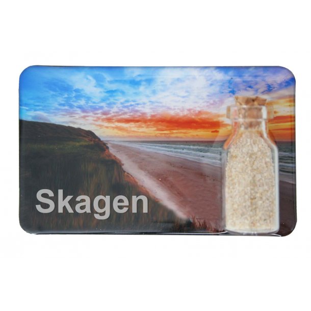 Magnet Med Flaske Strand Vesterhavet Skagen