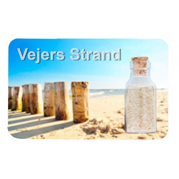 Magnet Med Flaske Sjler Vesterhavet Vejers Strand