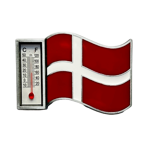 Magnet Flag Med Termometer Tin